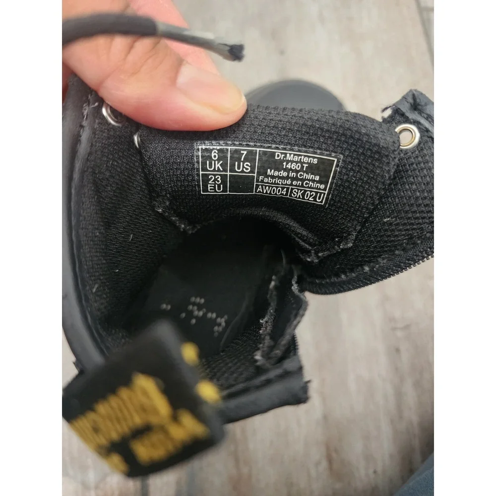 Dr Martens 1460 T Pascal Side Zipper Boots Toddler Size  7 US